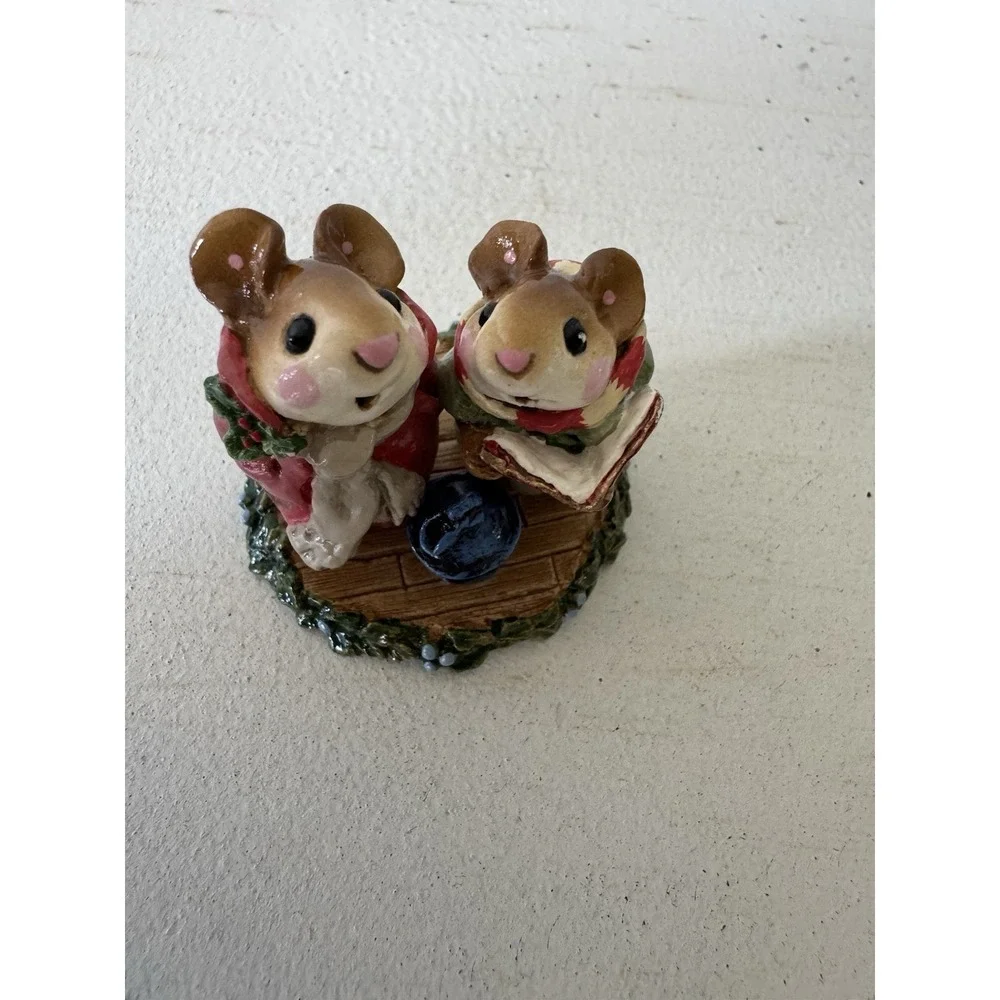 Wee Forest Folk - M-173 Silent Night - Mauve (Pink/Sage)  (Retired)